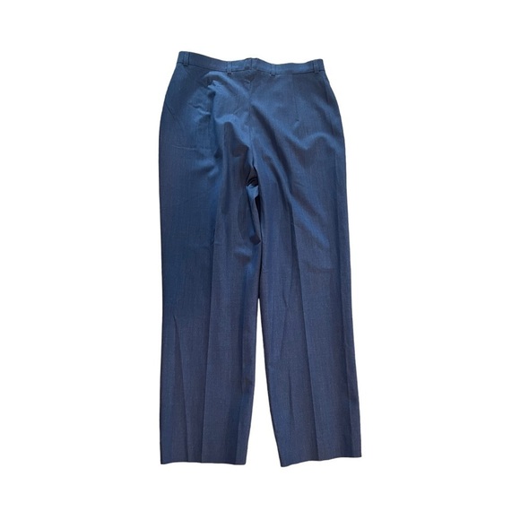 Escada Blue Wool Pants Slacks Size 40 US 10 Trouser Work Career - Picture 3 of 7